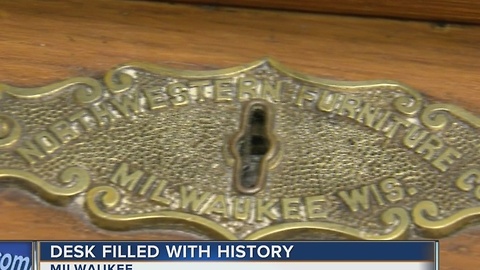 Desk filled with history at Milwaukee's City Hall
