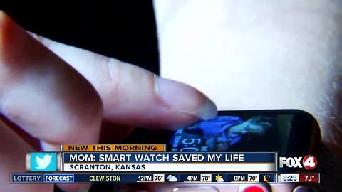 Woman credits smart watch with saving her life