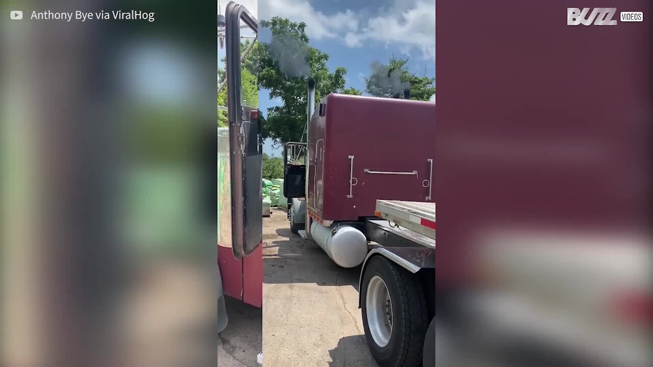 Ce papa se demande pourquoi son camion accélère tout seul