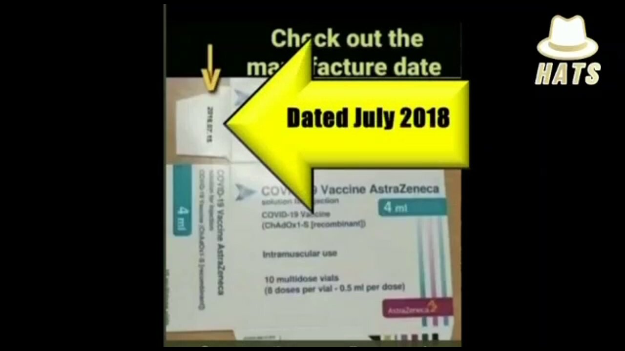 The AstraZeneca Covid vaccine was produced in 2018