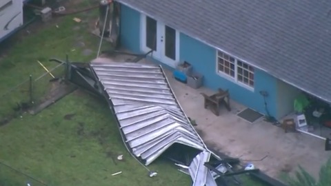 Storm damage clean up underway