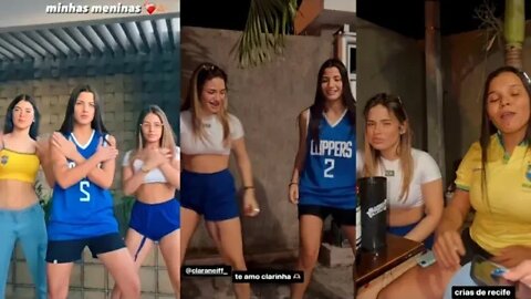 SOPHIA FERREIRA E CLARA NEIFF VISITANDO RHITA SAMPAIO EM SUA CASA