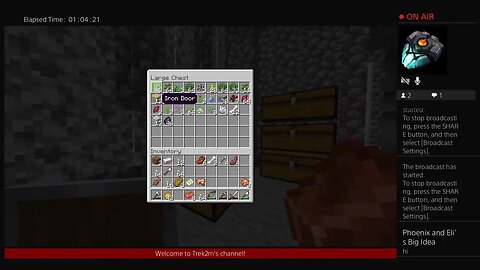 Trek2m is Playing in my Minecraft survival world not feeling well I'm staying Quiet today Day 296