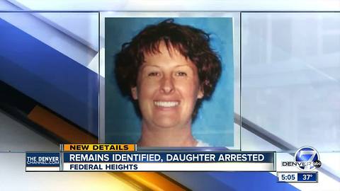 Daughter arrested for murder after father's remains found in shared Federal Heights home