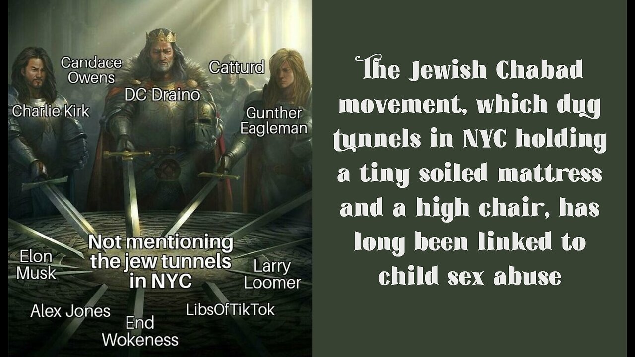 Horrific Child Adrenochrome Market Found in NYC Jewish Tunnels, Media Blackout