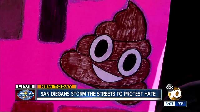 Hundreds storm the streets to combat hate