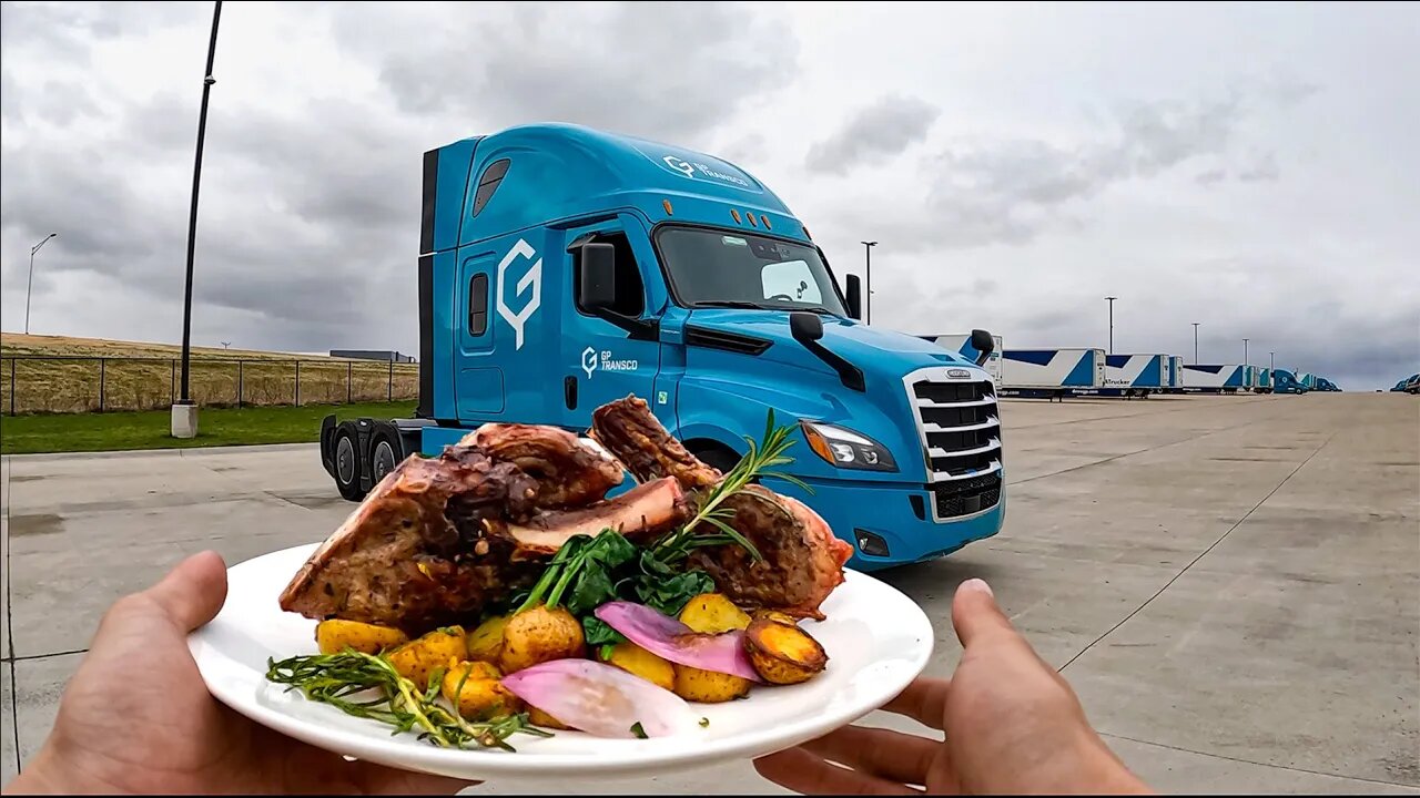 Cooking A Michelin Star Meal In My Truck - (lamb chops)