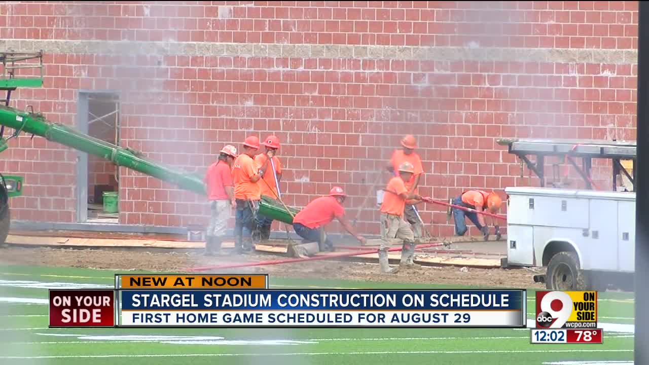 Stargel Stadium construction on schedule