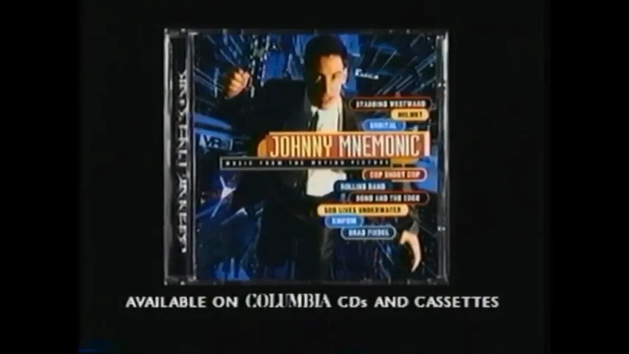 JOHNNY MNEMONIC (1995) CD Soundtrack Promo Trailer [#VHSRIP #johnnymnemonicVHS]