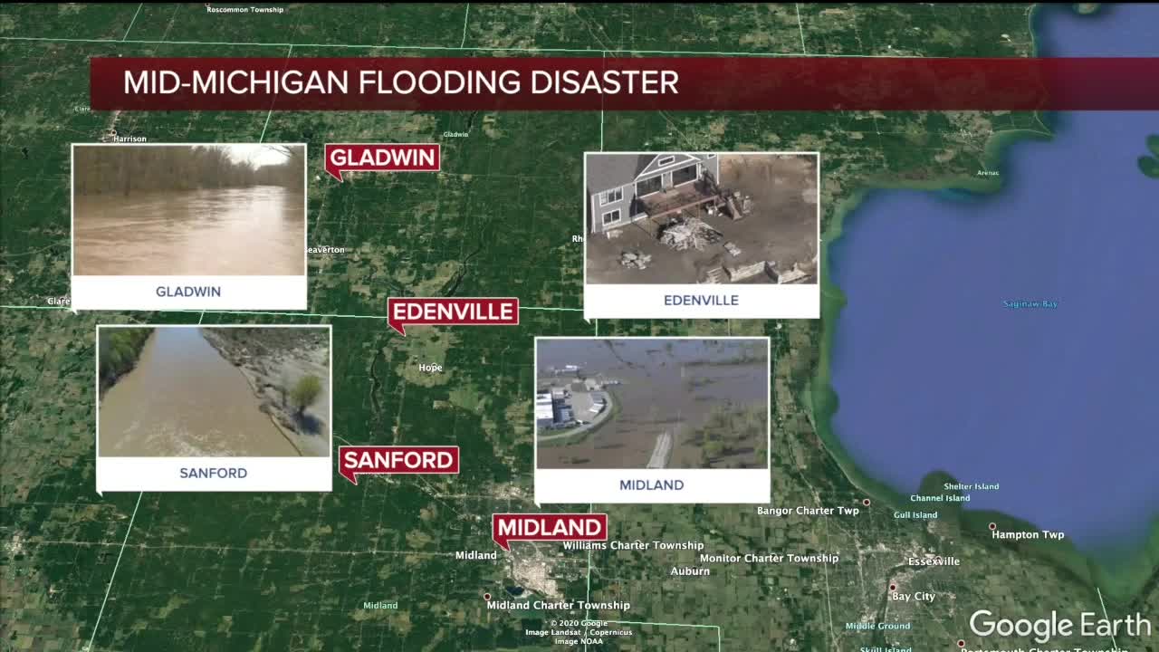 Community coming together amid flooding in Midland County.