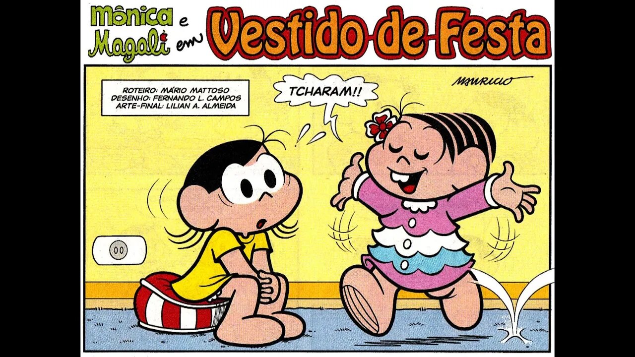 Mônica&Magali em-Vestido de festa | Gibis do Rapha 2