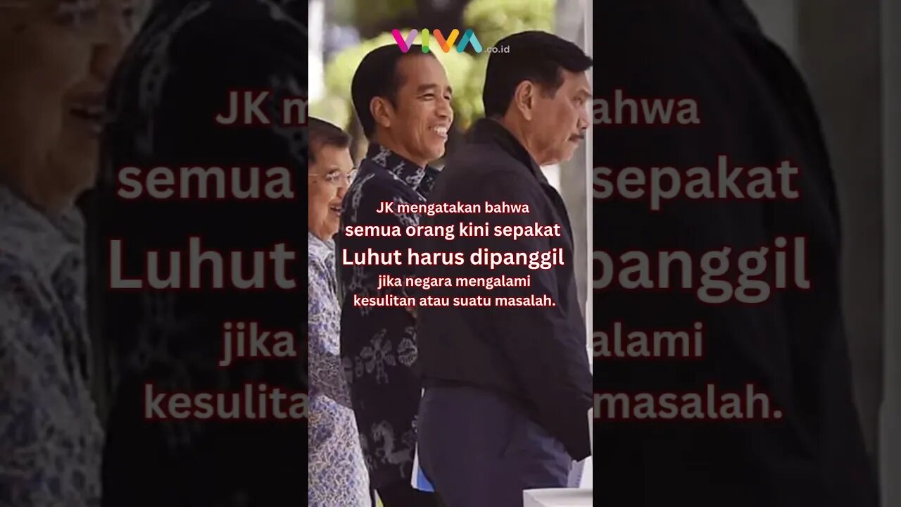 JK Ibaratkan Menko Luhut Seperti Kunci Inggris, Dibutuhkan Semua Orang #luhutbinsarpandjaitan