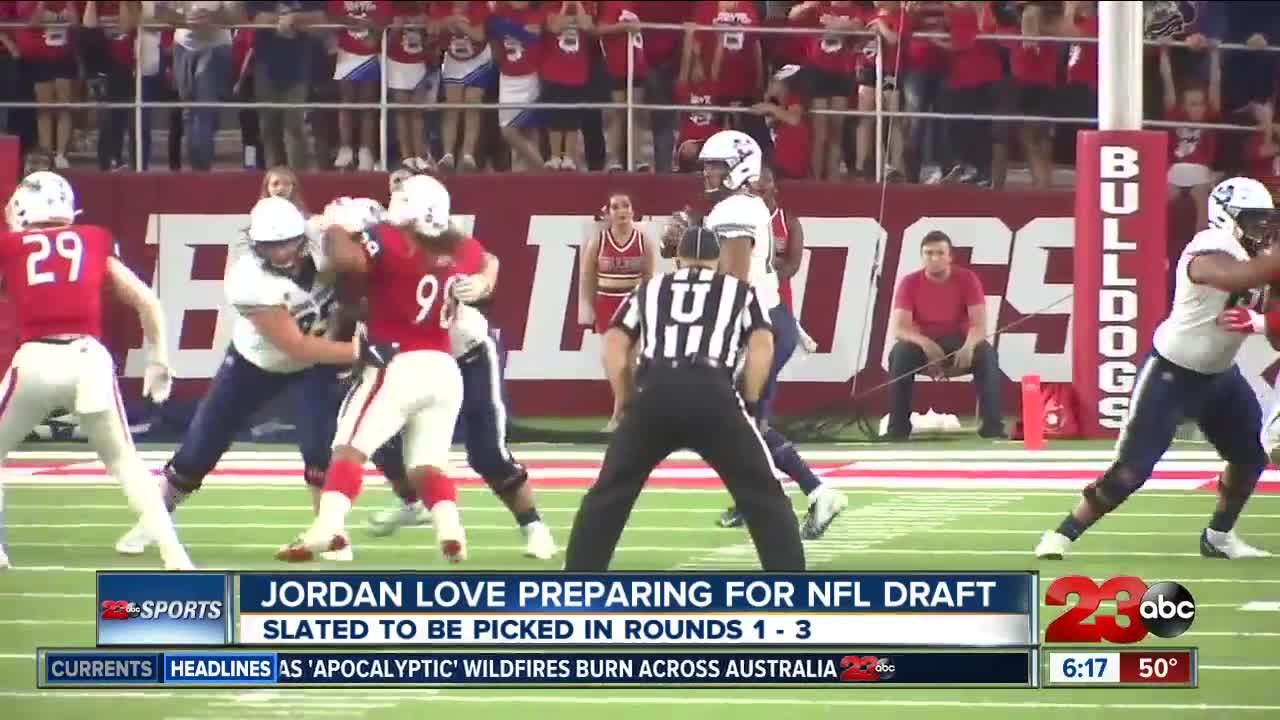 Jordan Love flying up draft boards