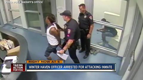 Winter Haven Police officer arrested, accused of breaking inmates leg