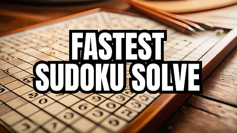 Sudoku 2024 02 29 hard, but in record time