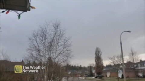 Thunder rumbles overhead followed by spring showers