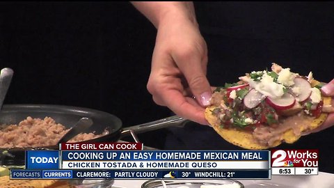 Cooking up easy homemade Mexican meal