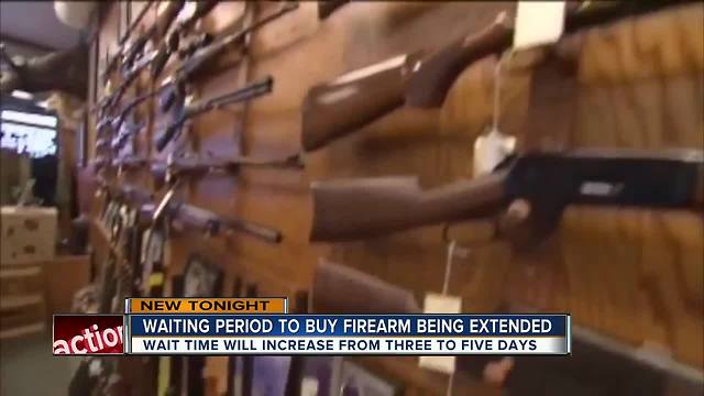 Hillsborough County extends waiting period to buy firearms from 3 to 5 days