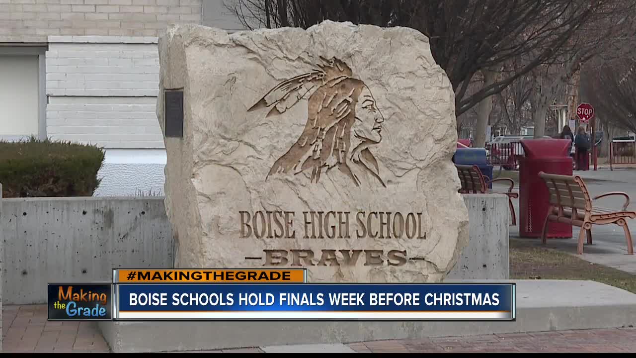 Boise School District makes calendar change, holds finals week before Christmas break