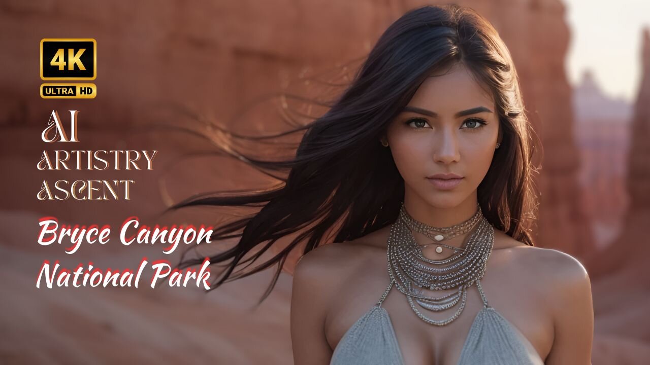 [4K] AI Artistry Lookbook l Video- Ai Lookbook Girl l Bryce Canyon National Park #ai #aiartstyascent