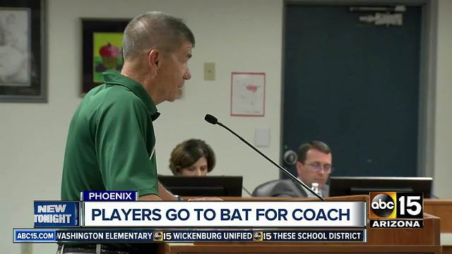 Community gathers to support high school baseball coach suddenly fired