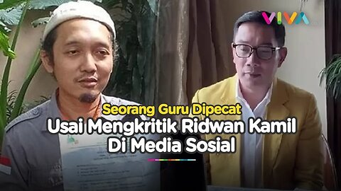 Klarifikasi Ridwan Kamil Soal Guru Didepak Usai Kritik Dirinya