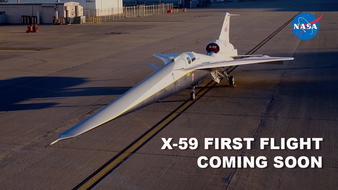 NASA's Newly Unveiled X-59 Quiet Supersonic Plane Eyes First Flight..