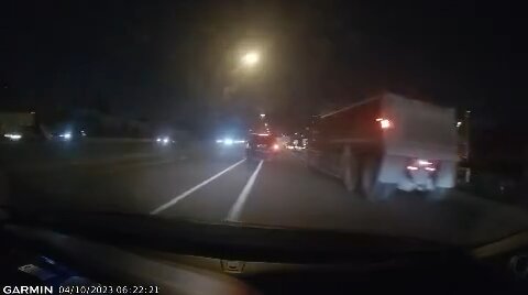 Speeding Truck In Highway