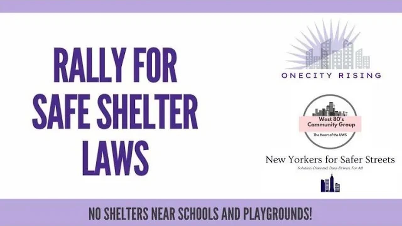 The Rally For Safe Shelter Laws 5/10/23 hosted by saferstreetsny PassengersUnite Maria4Dist6 nycpix