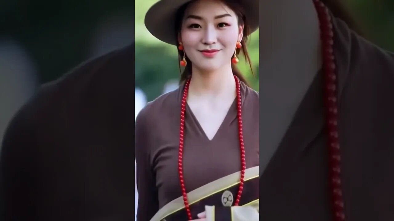 Traditional Chine Girl Has Grace And Beauty