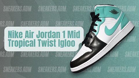 Nike Air Jordan 1 Mid Tropical Twist Igloo (GS) - 554725-132 - @SneakersADM