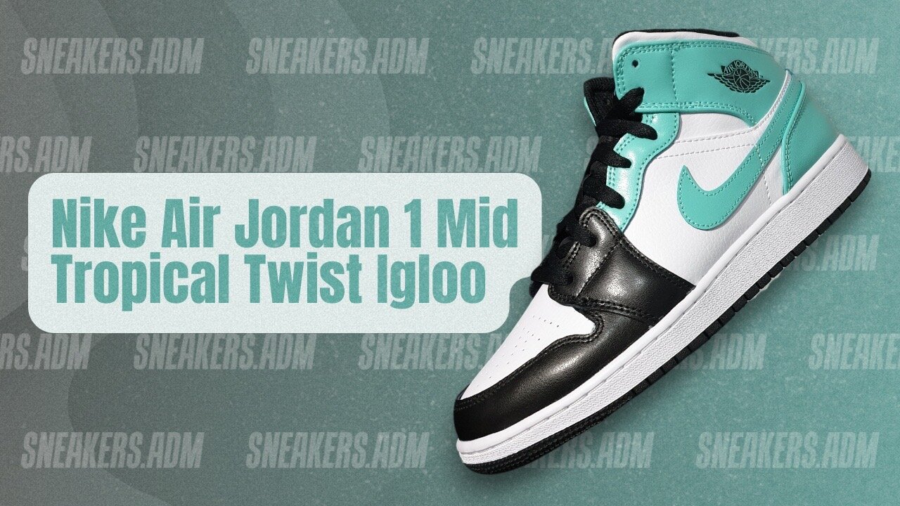 Nike Air Jordan 1 Mid Tropical Twist Igloo (GS) - 554725-132 - @SneakersADM