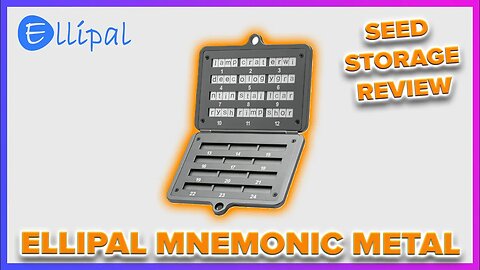 Ellipal Mnemonic Metal | Seed Phrase Wallet Review