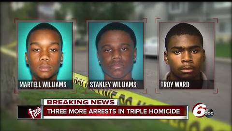 Three more arrested in connection with July triple murder on Indy's north side