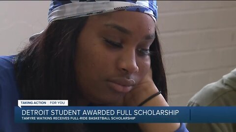 Detroit student awarded full scholarship