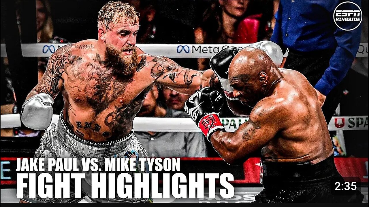 Mike Tyson Vs Jack Paul Fight Highlights By 24_news