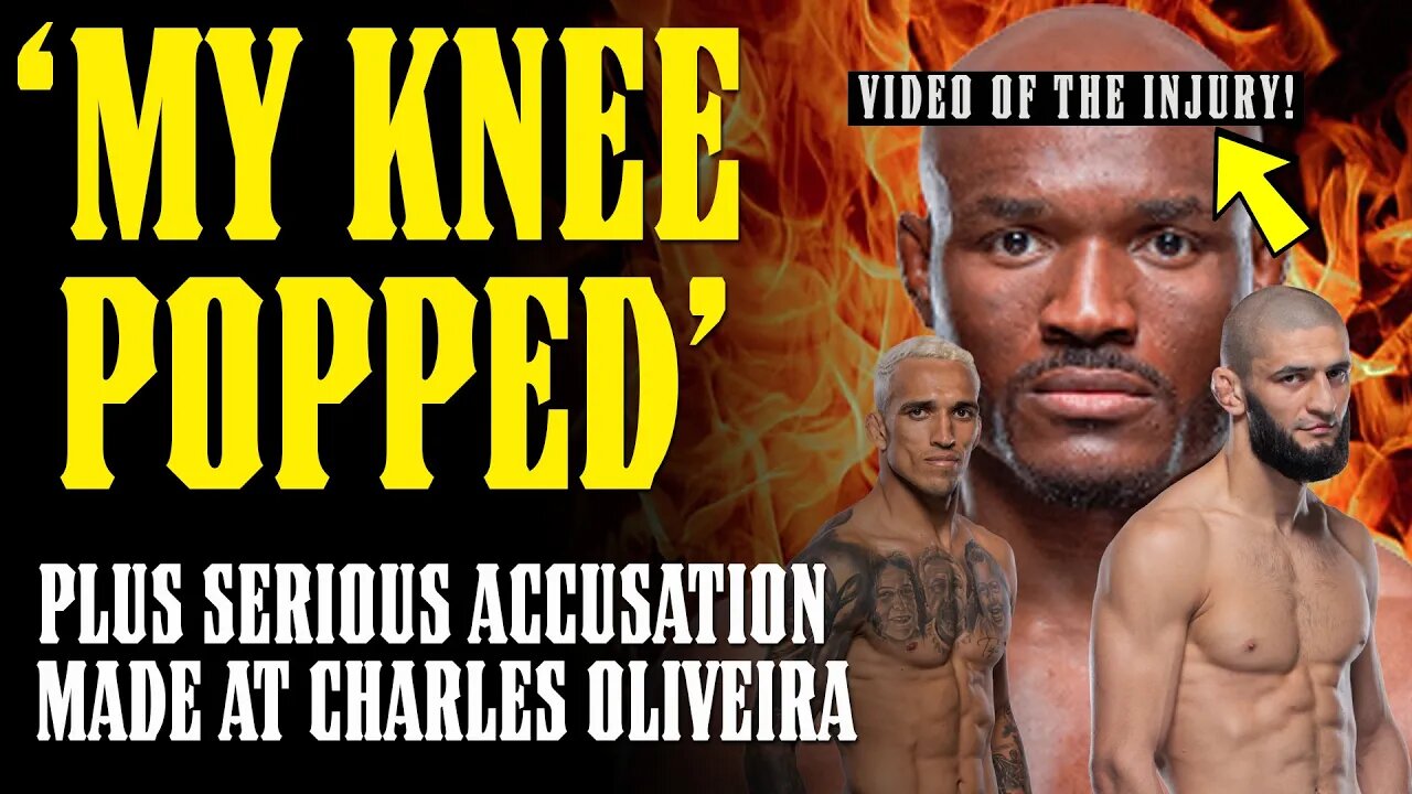 BREAKING!! Kamaru Usman KNEE INJURY At UFC 294 Open Workout! "That's It...It Popped"