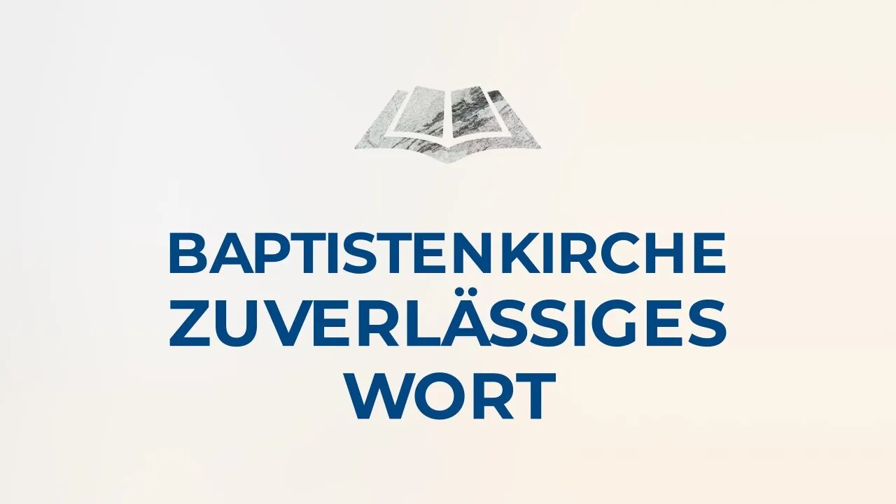 Baptistenkirche Zuverlässiges Wort | Baptistengemeinde Pforzheim | Gottesdienst sonntags 10:30 Uhr