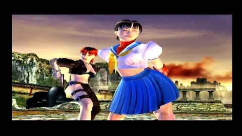 Street Fighter EX3 PS2 Sakura Playthrough 20/05/23