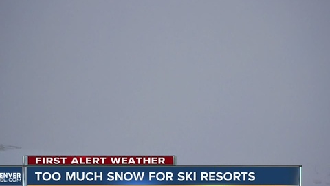 Snow closes, cuts access to ski resorts