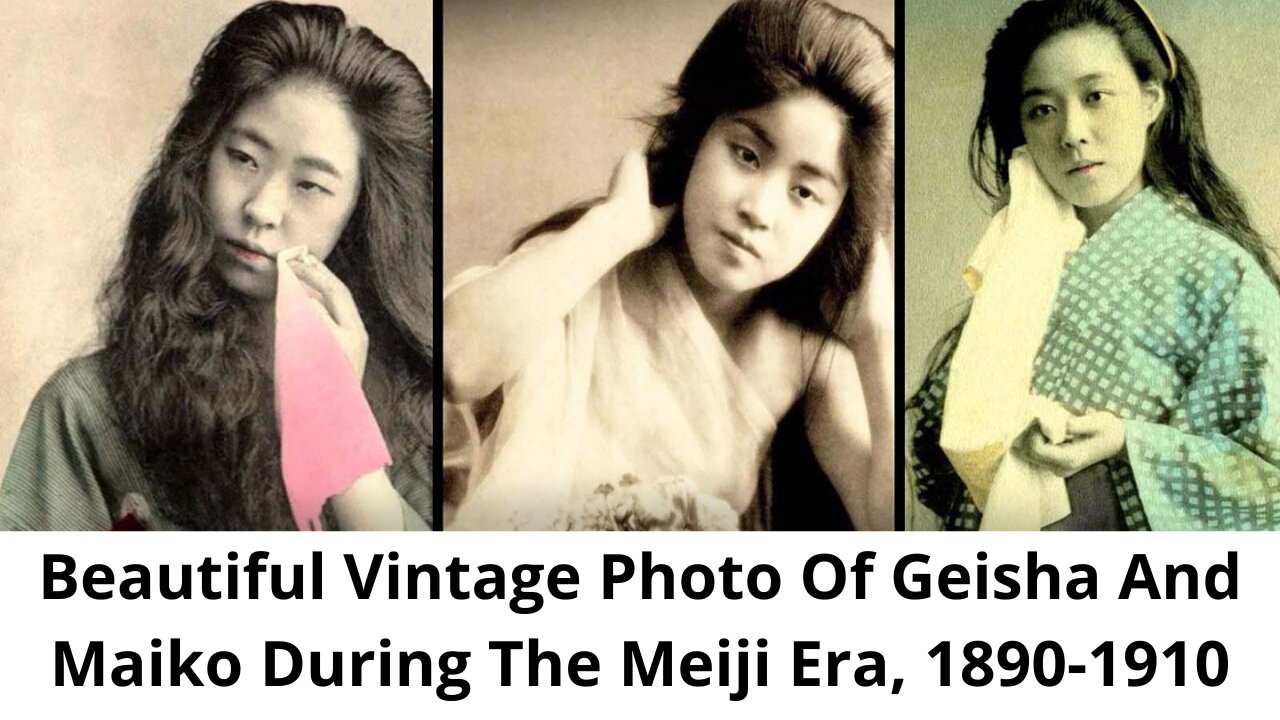 Beautiful Vintage Photo Of Geisha And Maiko During The Meiji Era, 1890-1910