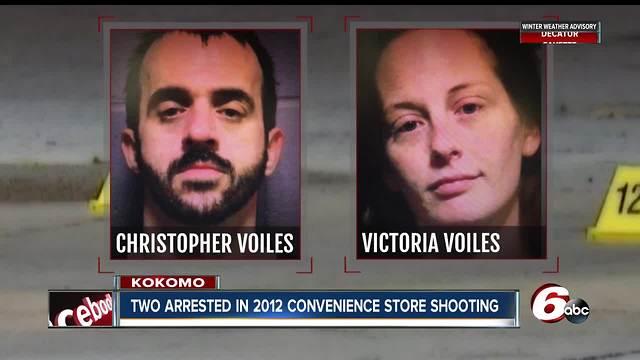 Two arrested in Kansas for shooting clerk in the face during 2012 robbery in Kokomo