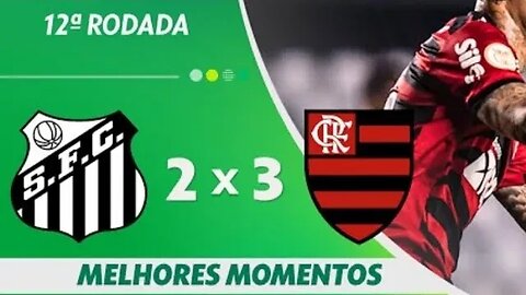 SANTOS 2 X 3 FLAMENGO - MELHORES MOMENTOS/ BRASILEIRÃO 2023