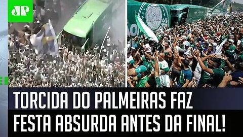 DE ARREPIAR! OLHA a FESTA da torcida do Palmeiras no EMBARQUE para a FINAL contra o Flamengo!