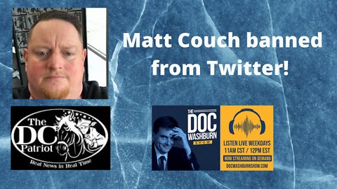 Matt Couch banned from Twitter!