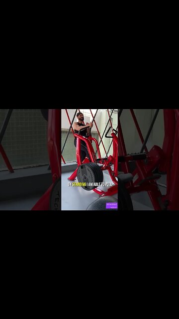 100KG ISOLATERAL ROWS why I stand&pull #shorts #youtubeshorts