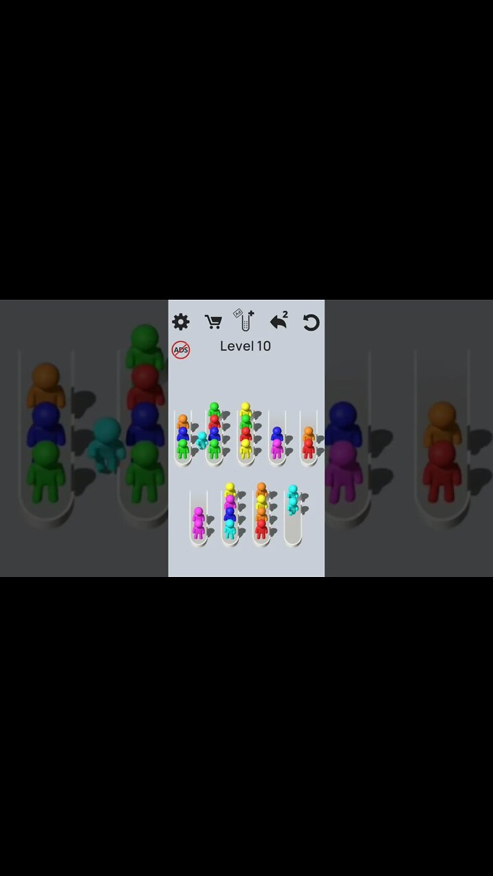 Crowd Sort Color Sort & Fill Gameplay Walkthrough Level 10 Chill Music ...