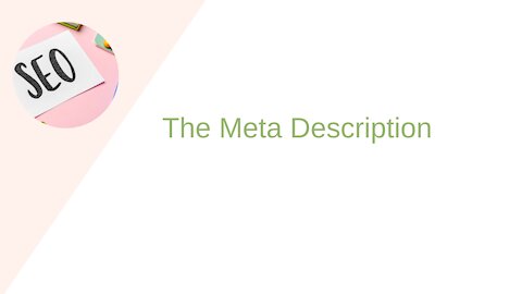 SEO: What To Do With The Meta Description