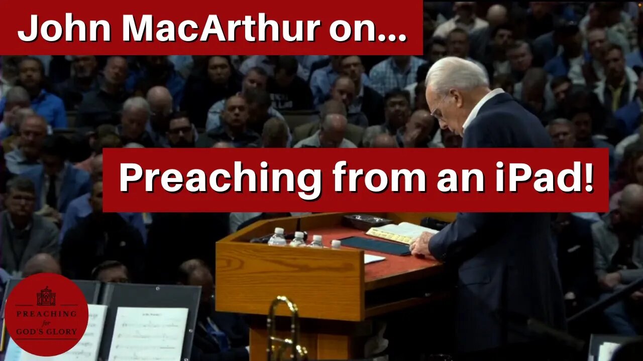 John MacArthur on... Preaching from an iPad! | Shepherd's Conference 2023 Highlights