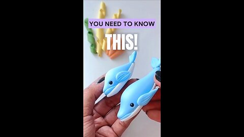 DIY Whale Clay art